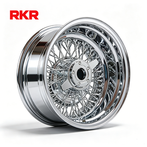 RKR Jantes en alliage polies de qualité supérieure, 2 pièces, 16'' <span class=keywords><strong>17</strong></span>'' 18'' 19'' 20'' 21'' 22'', PCD 5x120, 4x100, 5x114.3, 5x112 - Product Image 4