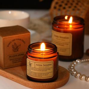 Holiday Gift High Level Luxury Glass Bottle Soy Bean Wax Scented <b>Candle</b> Tables Home Decor Birthday <b>Valentines</b> Day Festival Gifts - Product Image 1