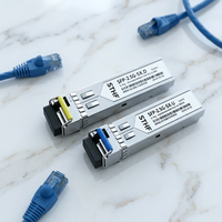 Para Cisco Compatible 2,5G BIDI transceptor óptico 1310nm/1550nm WDM equipo de fibra óptica para 4G 3G 10km Simplex LC