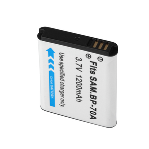 BP70A BP 70A 1200mAh 3,7 V batería de cámara de repuesto para Samsung <span class=keywords><strong>ES65</strong></span> ES70 TL105 TL110 PL100 SL50 SL600 - Product Image 3