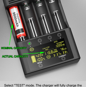 Liitokala <span class=keywords><strong>Lii</strong></span> 600 chargeur intelligent pour 1.2v 3.7v batteries rechargeables chargeur 4 emplacements chargeur pour batterie lithion ion - Product Image 3