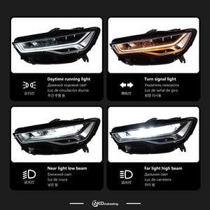 Poland 2PCS AKD Phares de voiture pour Audi A6 C7 2012-2018, avec clignotant dynamique C7.5, DRL, clignotant, faisceau de route et lentille de projecteur - Product Image 3