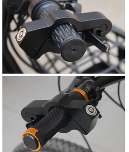 Aluminium Motorcycle Brake Lever <b>Lock</b> With Key Black Coating 12mm Cap Diameter Metric <b>Thread</b> Standard Type - Product Image 2