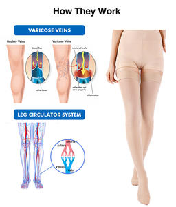Meias de Compressão Graduada para Recuperação Circulatória Personalizadas Compports para Varizes, 20-30 MMHG, para Idosos - Product Image 3
