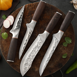 Juego de <span class=keywords><strong>cuchillos</strong></span> de carnicero con mango de madera, forjados a mano, con funda de cuero, <span class=keywords><strong>para</strong></span> deshuesar, <span class=keywords><strong>para</strong></span> cocina y accesorios de cocina - Product Image 4