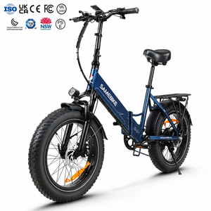 工厂热销批发 48V 13AH 7速碟刹锂电池后轮毂60公里续航成人折叠电动混合动力车 - Product Image 1