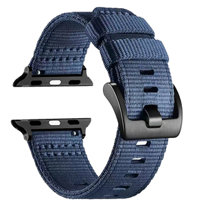 Compatible con <span class=keywords><strong>Apple</strong></span> Watch 46/45/44/42mm Ultra 49mm, Correa de Lona de Nailon de Liberación Rápida, Versión para Hombre para Reemplazar Correas de Reloj. - Product Image 6