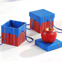 Boîte cadeau d'anniversaire créative personnalisée avec doublure en éponge et paquet cadeau de collation en carton ondulé boîte cadeau de jeu Airdrop