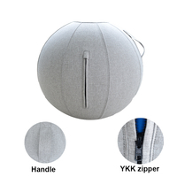 Ballon de Pilates et de Yoga Leadershow gonflable 65 cm en PVC écologique, durable, souple, léger, antidérapant, avec fonction de massage, lavable