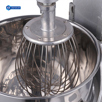 Mélangeur à pâte électrique automatique commercial de type planétaire, 20L, haute productivité, vente directe d'usine