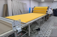Machine d'étalement de tissu automatique à commande PLC et entraînement motorisé pour machines textiles de tricotage et de tissage de denim 1P/220V 1KW