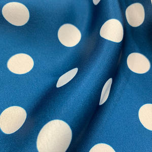 100% Polyester Polka Dot 75 * 150d Imitatie Zijde Satijn Bedrukte Stof Voor Jurk Dames Overhemd - Product Image 6