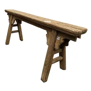 Bancs <span class=keywords><strong>de</strong></span> <span class=keywords><strong>salon</strong></span> antiques chinois, bancs <span class=keywords><strong>de</strong></span> <span class=keywords><strong>jardin</strong></span> en bois brut récupéré, intérieur/extérieur, patio - Product Image 1