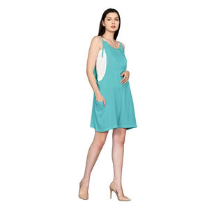 Mono personalizado informal para mujer, ropa de verano, ropa de Bali, turquesa, 100%, fabricante de rayón de Bali, ropa indonesia, vestido 2023 - Product Image 3