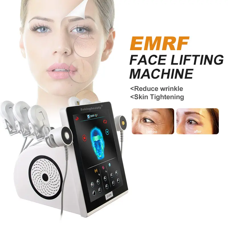 Kırışıklık kaldırma RF isı enerjisi cilt bakımı EMS micromicroyüz germe cilt kırışıklıkları azaltmak yüz kaldırma masaj makinesi