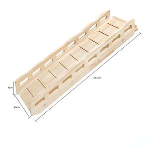 قلعة أرنب قابلة للفصل مسرح لقط التنين وخنزير غينيا إخفاء الحيوانات الأليفة الخشبية المطلوبة ، - Product Image 6