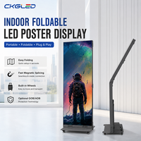 Pantalla LED P2.5 para Interiores, Plug and Play, con Ruedas, Múltiples Entradas USB, Wi-Fi, Plegable y Portátil