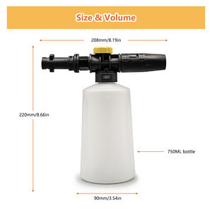 Pistolet à mousse électrique en plastique épais, <span class=keywords><strong>buse</strong></span> de 1,2 mm pour nettoyeur <span class=keywords><strong>haute</strong></span> <span class=keywords><strong>pression</strong></span> série K - Product Image 4