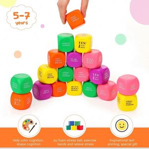 Pelota Antiestrés Personalizada en Forma de Cubo, de Espuma, con Logotipo Impreso Personalizado - Product Image 3