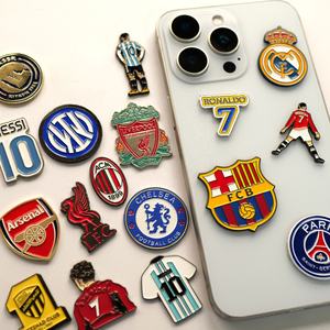 漫画クリック注文刻印スポーツメタル電話ステッカー越境ホットセール中東バッジピンメーカー在庫 - Product Image 2