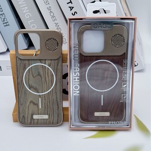 Étui de téléphone magnétique en bois fin et léger, anti-chute, sans cadre, motif noyer, pour <span class=keywords><strong>iPhone</strong></span> 16 15 <span class=keywords><strong>Pro</strong></span> Max 14, support de téléphone anti-chute - Product Image 4