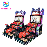 Machine de jeu vidéo interactive FUNSPACE 42 pouces, simulateur de course automobile passionnant avec garantie d'un an