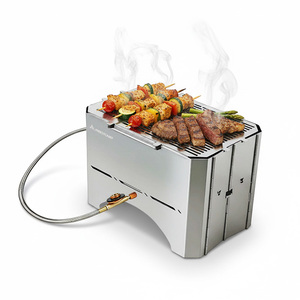 Parrillas Portátiles para <span class=keywords><strong>Camping</strong></span>, Parrilla Plegable, Parrillas para Barbacoa de Gas, Ahumador de Carne de Carbón, <span class=keywords><strong>Barril</strong></span> - Product Image 1