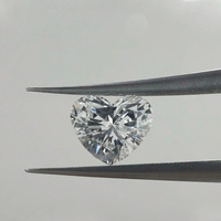 Diamante Suelto de Laboratorio HPHT CVD, D VVS1, Alta Claridad, Blanco, Forma de Corazón, Certificado IGI, 1ct, Corte Excelente, para Joyería