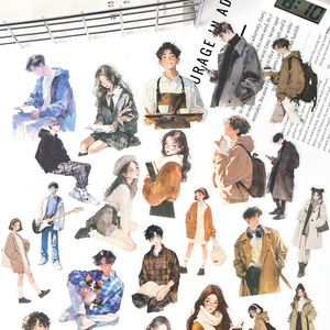 20 Tờ/Gói Thời Trang Vật Nuôi Nhân Vật Sticker Gói Cho Viết Tay Máy Tính Xách Tay Chất Lượng Cao Viết Tay Máy Tính Xách Tay - Product Image 3