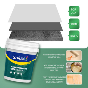 Pintura para Paredes Interiores <span class=keywords><strong>Salux</strong></span> SN220 Dorada y Gris, Resistente al Moho y a los Álcalis, Revestimiento Líquido para Oficinas y Habitaciones - Product Image 6