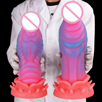 Vente en gros d'usine : Plug anal en silicone texturé S-XXL, Dildo texturé à base large, Jouet BDSM unisexe, Fournisseur en gros