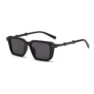 Nouvelles Lunettes de <span class=keywords><strong>Soleil</strong></span> Carrées Tendance 2026 Style Européen et Américain pour Hommes – Protection UV400, Monture Complète Rétro, Personnalisées et Idéales pour l'Extérieur - Product Image 4