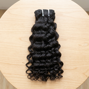 Extensions de cheveux humains indiens naturels ondulés de qualité supérieure avec texture Deep Wave, finition lisse et cuticules alignées - Product Image 5