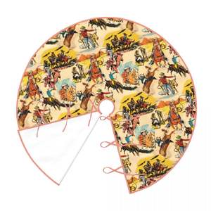 Nouvelle fête de Noël Western Camo Cow <span class=keywords><strong>Aztec</strong></span> Print Jupe d'arbre de Noël - Product Image 5