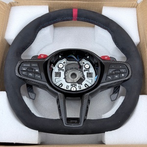BMW G22 G11 M140i G38 G60 G82 Z4 i3 i4 1 <span class=keywords><strong>3</strong></span> 4 5 <span class=keywords><strong>6</strong></span> <span class=keywords><strong>7</strong></span> 8 Serisi için uygun Süet Deri Direksiyon Simidi - Product Image 2