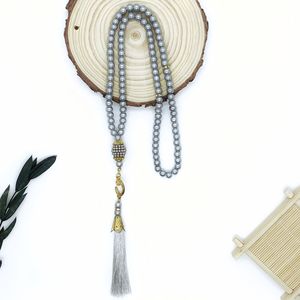 En gros Bijoux islamiques : Collier Tasbih musulman <span class=keywords><strong>de</strong></span> prière islamique à 99 perles <span class=keywords><strong>de</strong></span> verre avec pompon - Product Image 3