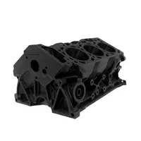 ความแม่นยำที่กำหนดเองโลหะ3D เทคโนโลยีการพิมพ์พลาสติก Abs Pmma Cnc หันส่วนชิ้นส่วนรถยนต์ขัดสีดำ