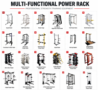 Equipo de Gimnasio Comercial Todo en Uno: Máquina Smith, Entrenador Funcional, Power Rack y Cable Crossover