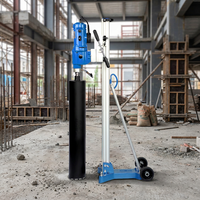 Perceuse à noyau diamanté robuste DD35 3500W avec support, machine de perçage humide pour béton, pour la construction et l'ingénierie