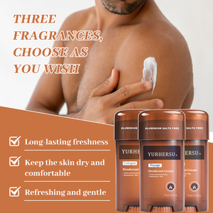 YURHERSU Déodorant Bâton Antisudorifique Sans Aluminium Aisselles Déodorant Crème Déodorant Bâton Conteneur Antisudorifique - Product Image 2
