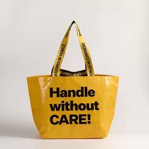 OEM/ODM Sac fourre-tout personnalisé Sac à provisions en nylon réutilisable tissé en PP laminé écologique avec logo personnalisé et couleur promotionnelle - Product Image 2