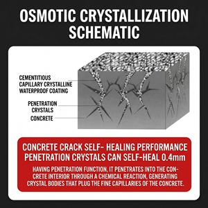 Additif pour béton DEQI, imperméabilisant <span class=keywords><strong>cristallin</strong></span>, revêtement de réparation des fissures, adapté aux réservoirs et aux sous-sols - Product Image 4