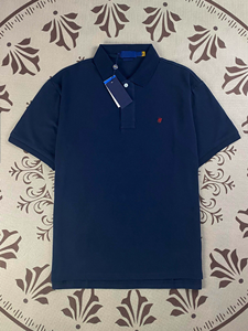 T-Shirt di Alta Qualità con Logo Ricamato a Tema Equestre, Polo Classica Casual Stile RL Golf - Product Image 2