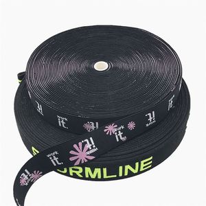 Eco Friendly Custom Logo Jacquard <b>Elastic</b> Band Polyester Nylon Webbing for Boxer Waistbands - Product Image 1
