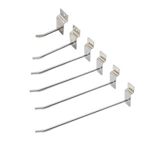 Wholesale Retail Store <b>Metal</b> Steel Slatwall Panel Security Hanging Display Pegboard Hooks - Product Image 1