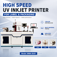 New BNM-JDJ01 Smart Control UV Inkjet Printer Roll to Roll for Label Film Packaging Automatic Industrial Printing Solution