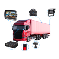 Système de caméra mobile DVR de haute qualité à 4 canaux 1080P AHD pour voiture, caméra de surveillance embarquée MDVR avec enregistrement sur disque dur 2 To, kits DVR mobiles pour camions/taxis/bus