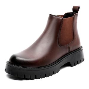 Bottes Chelsea en cuir pour hommes, bottes d'hiver à la cheville de haute qualité, vente en gros d'usine - Product Image 4