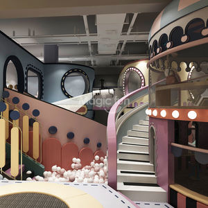 शीर्ष बिक्री परिवार रेस्तरां अस्पताल सुपरमार्केट ड्रेसिंग रूम रोल प्ले हाउस बच्चों के इनडोर खेल के मैदान के उपकरण - Product Image 2