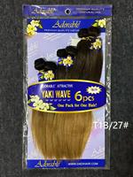 BELEZA T1B/BUG #   YAKI WAVE 6 pièces 170G 10"12"14" Extensions de cheveux lisses à double tressage, vente en gros d'usine, tendance